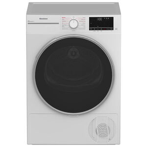 Blomberg 24 in. 4.5 cu. ft. Smart Stackable Ventless Electric Dryer with Heat Pump, Sanitize & Steam Cycle - White, , hires