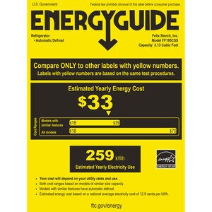 Summit 19 in. 3.1 cu. ft. Undercounter Refrigerator - Stainless Steel, , hires