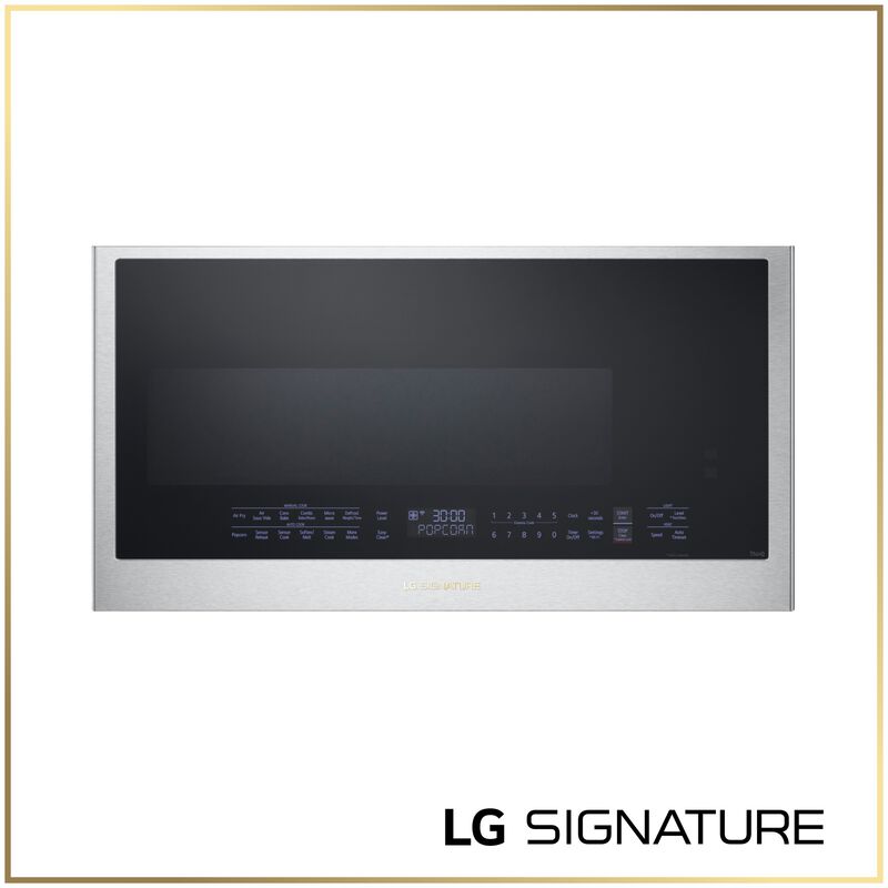 LG SIGNATURE 30 in. 1.7 cu. ft. 950W Smart Over-the-Range Microwave with 300 CFM, Convection & Sensor Cooking - PrintProof Stainless Steel, , hires