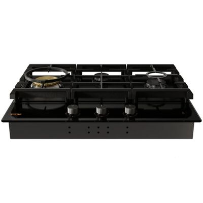 Fotile Tri-Ring Series 30 in. 3-Burner Natural Gas Cooktop with Simmer Burner & Power Burner - Black | GLG30301