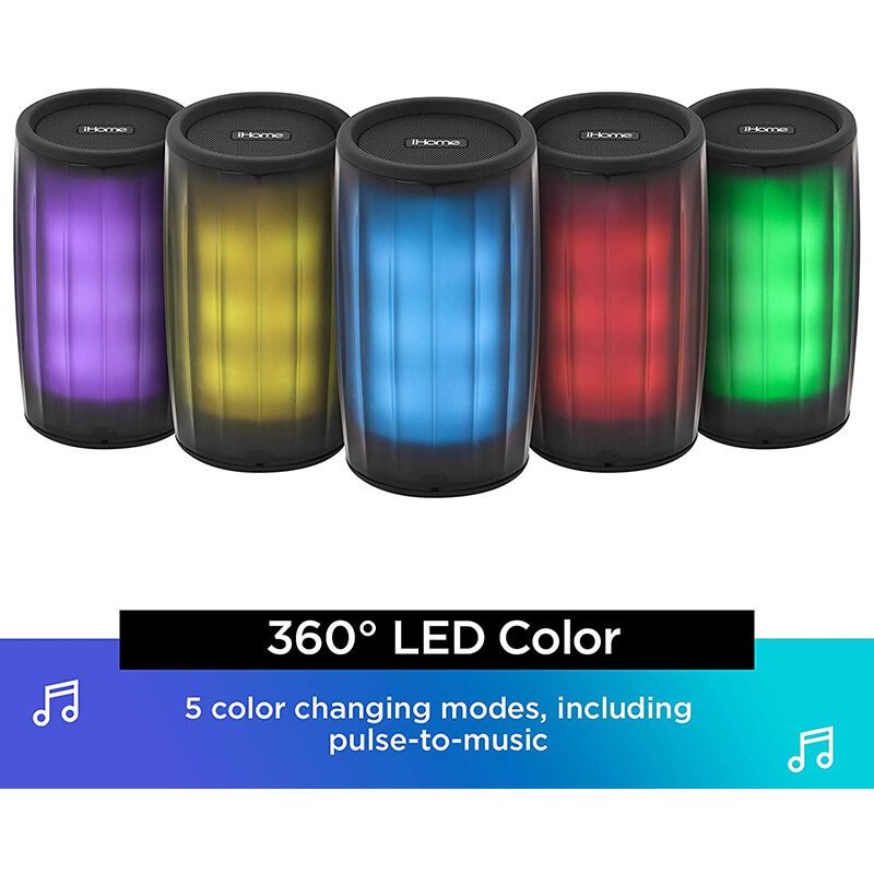 iHome iBT780 PLAYGLOW Color Changing Rechargeable Bluetooth Speaker, , hires