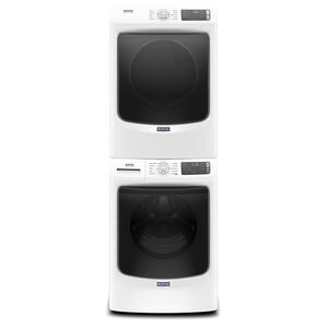 Maytag 27 in. 7.3 cu. ft. Electric Dryer with 10 Dryer Programs, 4 Dry Options, Wrinkle Care & Sensor Dry - White, , hires