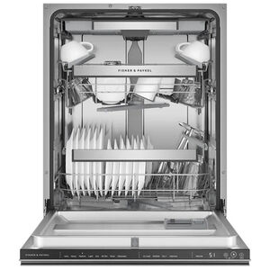 Fisher & Paykel Series 9 24 in. Top Control Smart Dishwasher with 42 dBa Sound Level, 3rd-Rack & Pocket - Stainless Steel, , hires