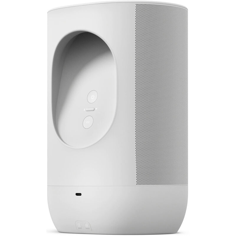 Sonos MOVE Portable Wi-Fi Music Speaker System with Amazon Alexa and Assistant Voice Control - White | P.C. Richard & Son