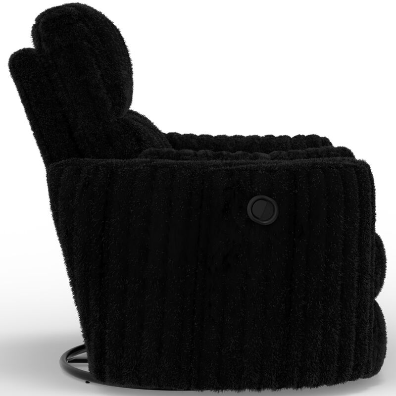 Catnapper Daydream Swivel Glider Recliner - Black, Black, hires