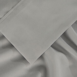 BedGear Basic Cali King Size Sheet Set (Ideal for Adj. Bases) - Light Grey, , hires