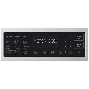 Samsung Bespoke 30 in. 6.3 cu. ft. Smart Air-Fry True European Convection Slide-In Electric Range with Radiant Burners - Stainless Steel, Stainless Steel, hires