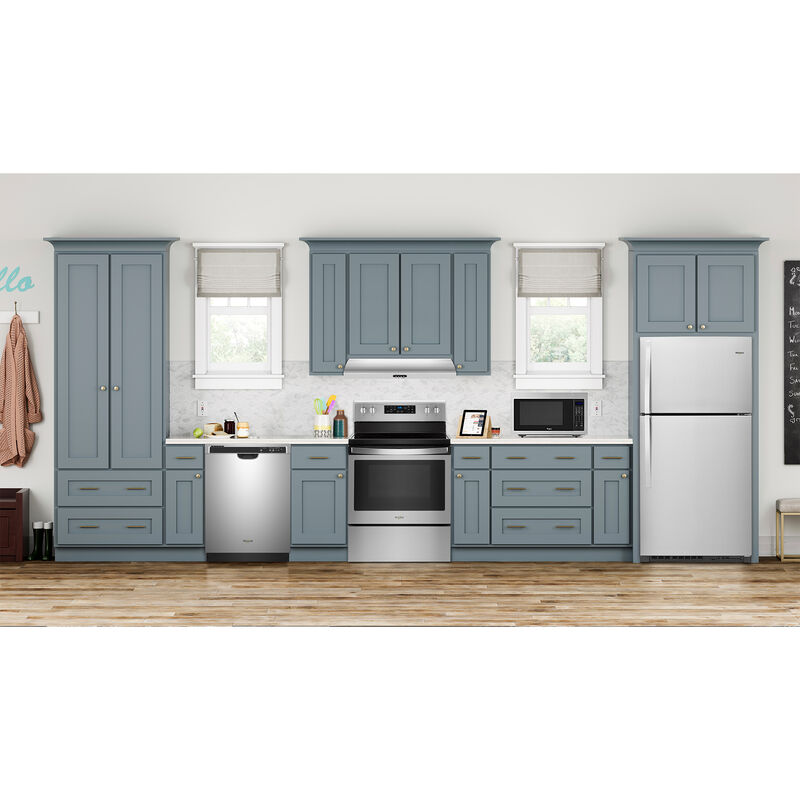 Whirlpool 33 in. 21.3 cu. ft. Top Freezer Refrigerator - Fingerprint Resistant Stainless Steel, Stainless Steel, hires