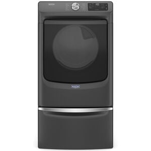 Maytag 27 in. 7.3 cu. ft. Front Loading Gas Dryer with 10 Dryer Programs, 7 Dry Options, Wrinkle Care & Sensor Dry - Volcano Black, , hires
