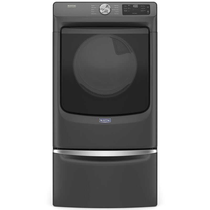 Maytag 27 in. 7.3 cu. ft. Front Loading Gas Dryer with 10 Dryer Programs, 7 Dry Options, Wrinkle Care & Sensor Dry - Volcano Black, , hires