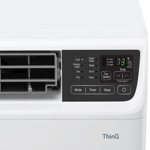 LG 12,000 BTU 115V Smart Energy Star Window/Wall Air Conditioner with Dual Inverter, 3 Fan Speeds, Sleep Mode & Remote Control - White, , hires