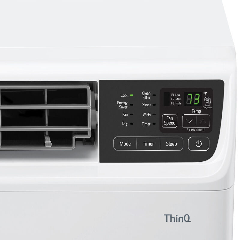 LG 12,000 BTU 115V Smart Energy Star Window/Wall Air Conditioner with Dual Inverter, 3 Fan Speeds, Sleep Mode & Remote Control - White, , hires