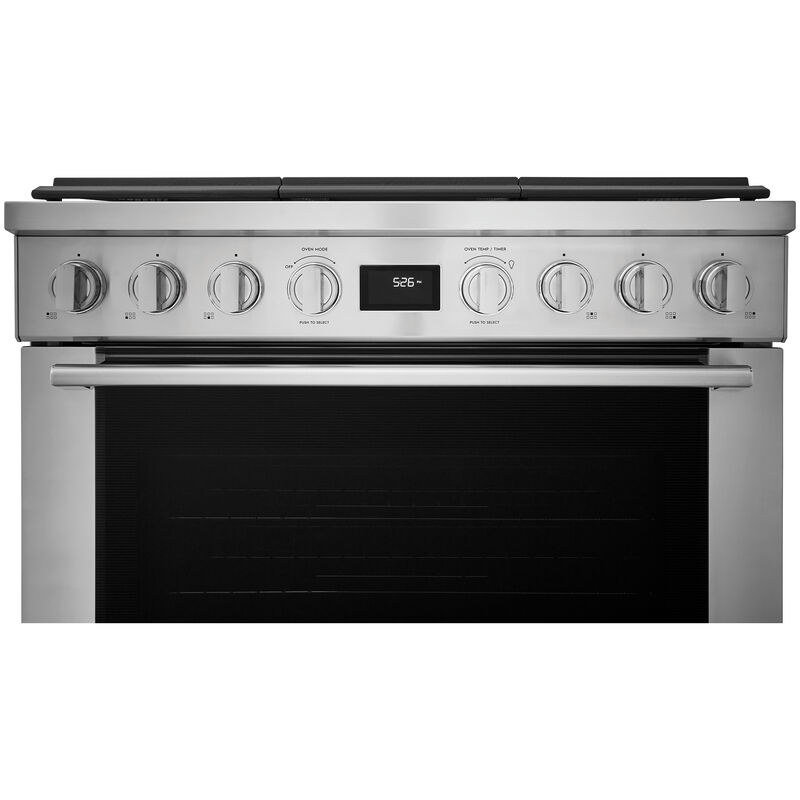 Electrolux 36 in. 4.4 cu. ft. True European Convection Gas Range with 6 Sealed Burners - Stainless Steel, , hires