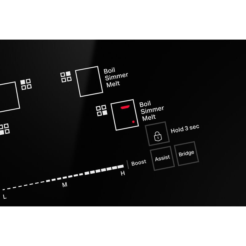 JennAir Rise Series 30 in. 6.4 cu. ft. Air Fry True European Convection Slide-In Electric Range with 4 Induction Burners - Stainless Steel, , hires