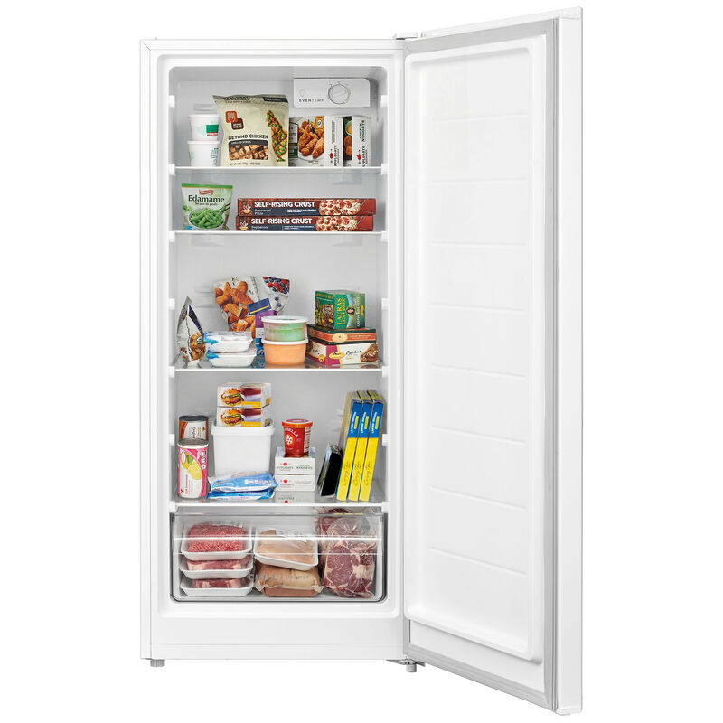 Frigidaire 22 in. 7.1 cu. ft. Garage-Ready Single-Drawer Upright Compact Freezer with Adjustable Shelves - White, , hires