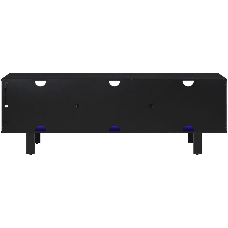 Living Style 65 in. TV Stand - Black, , hires