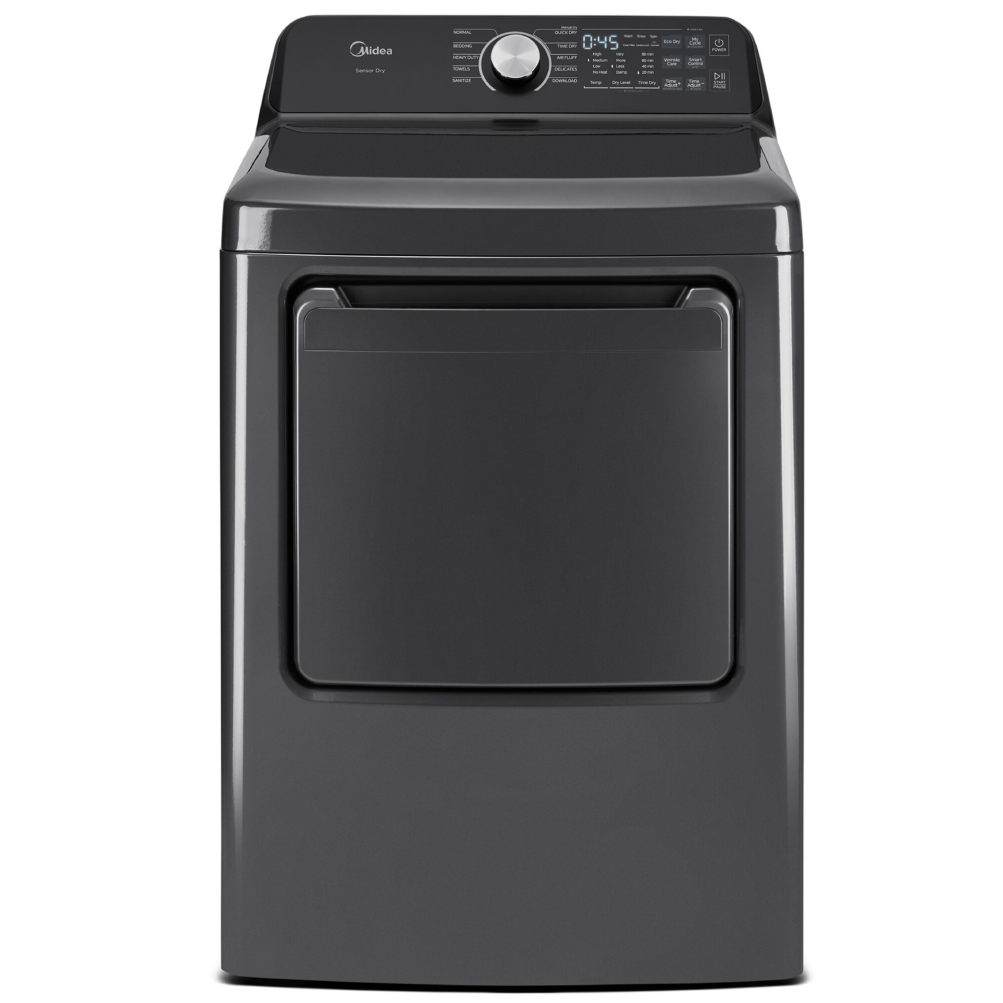 Midea 27 in. 7.0 cu. ft. Smart Gas Dryer with Sensor Dry