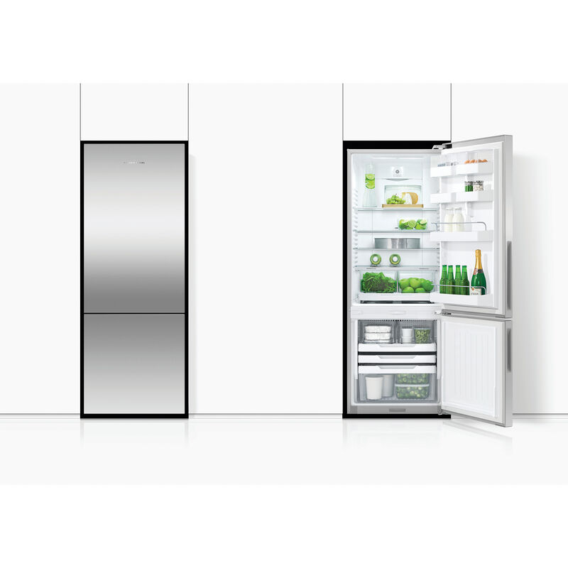Fisher & Paykel Series 5 25 in. 13.5 cu. ft. Smart Counter Depth Bottom Freezer Refrigerator - Stainless Steel, , hires
