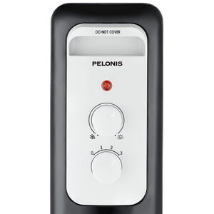 Pelonis 1500 W Radiant Space Heater with 3 Heat Settings & Overheat Safety Shut-Off - Black, , hires