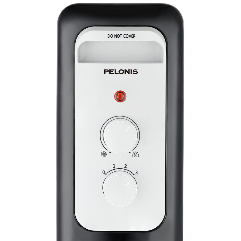Pelonis 1500 W Radiant Space Heater with 3 Heat Settings & Overheat Safety Shut-Off - Black, , hires