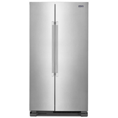 Maytag 36 in. 24.9 cu. ft. Side by Side Refrigerator - Fingerprint Resistant Stainless Steel | MSS25N4MKZ