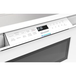 Sharp 24 in. 1.2 cu. ft. 950W Smart Drawer Microwave with Sensor Cooking - White, , hires