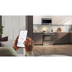 Samsung 30 in. 6.3 cu. ft. Smart Slide-In Electric Range with 4 Induction Burners - Fingerprint Resistant Stainless, Fingerprint Resistant Stainless, hires