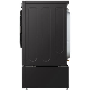 LG 27 in. 7.4 cu. ft. Front Loading Gas Smart Dryer with 23 Dryer Programs, 11 Dry Options, Wrinkle Care & Sensor Dry - Black Steel, , hires