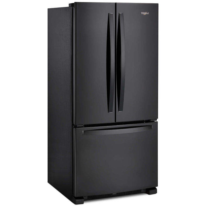 Whirlpool 33 in. 22.1 cu. ft. French Door Refrigerator with Internal Water Dispenser - Black, Black, hires