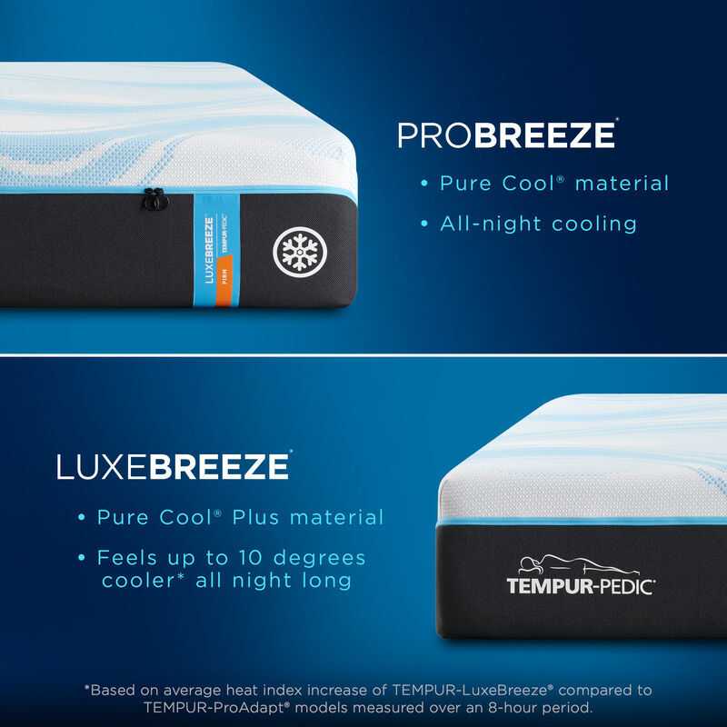 Tempur-Pedic LuxeBreeze 2.0 Firm Twin XL Size Mattress, , hires