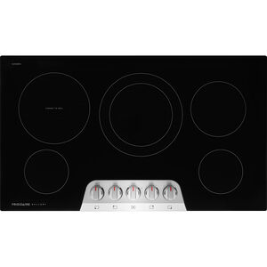 Frigidaire Gallery 36 in. 5-Burner Electric Cooktop with Simmer Burner & Power Burner - Stainless Steel, , hires