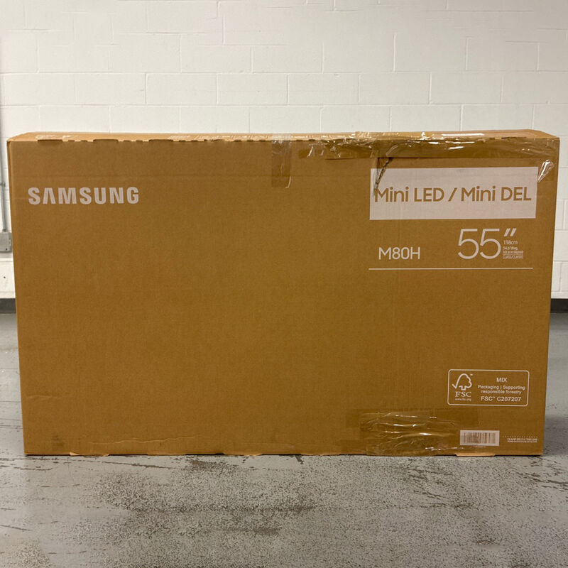 Samsung - 55" Class M80H Mini LED 4K UHD Smart Tizen TV (Open Box Good Condition), , hires