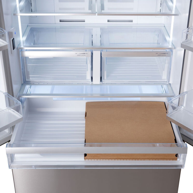 Viking 3 Series 36 in. 19.9 cu. ft. Counter Depth French Door Refrigerator with Internal Water Dispenser - Stainless Steel, , hires