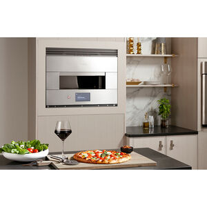 Monogram 30 in. 1.2 cu. ft. Electric Smart Wall Oven With Manual Clean - Stainless Steel, , hires