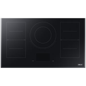 Dacor Contemporary Series 36 in. Induction Smart Cooktop with 5 Smoothtop Burners - Black Glass, , hires