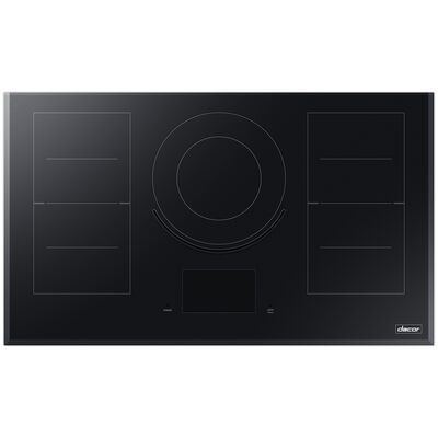Dacor Contemporary Series 36 in. Induction Smart Cooktop with 5 Smoothtop Burners - Black Glass | DTI36M977BB