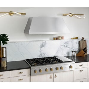 Monogram 48 in. Smart Ducted Standard Style Range Hood with 1220 CFM, 4 Fan Speeds & 1 LED Light - Stainless Steel, , hires