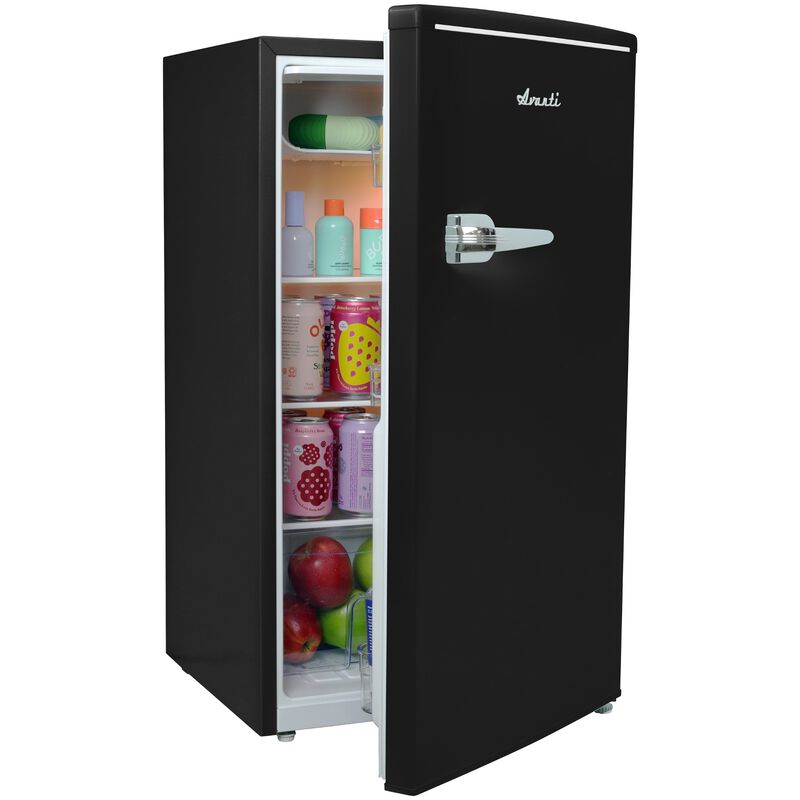 Avanti 18 in. 3.1 cu. ft. Mini Fridge with Freezer Compartment - Black, Black, hires