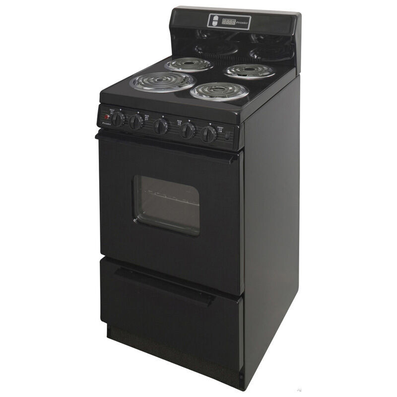 Premier 20 in. 2.4 cu. ft. Electric Range with Coil Burners - Black, , hires