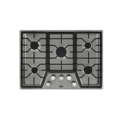 Beko 30 in. Natural Gas Cooktop with 5 Sealed Burners - Stainless Steel | BCTG30500SS