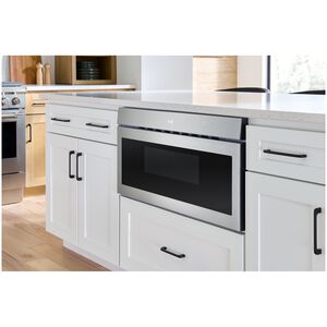 Frigidaire Professional 30 in. 1.2 cu. ft. 1000W Drawer Microwave with Sensor Cooking - Stainless Steel, , hires