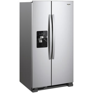 Whirlpool 36 in. 24.6 cu. ft. Side by Side Refrigerator with Ice & Water Dispenser - Monochromatic Stainless Steel, , hires