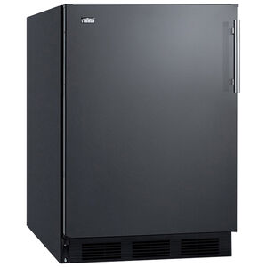 Summit 24 in. 5.8 cu. ft. Left-Hinged Undercounter Refrigerator - Black, , hires