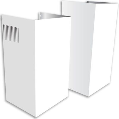 XO Duct Cover Extension For 10' Ceiling Fits XOB - White | XOEDCB2W