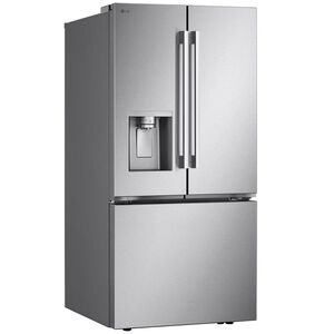 LG 33 in. 24.5 cu. ft. Smart French Door Refrigerator with Ice & Water Dispenser - PrintProof Stainless Steel, PrintProof Stainless Steel, hires
