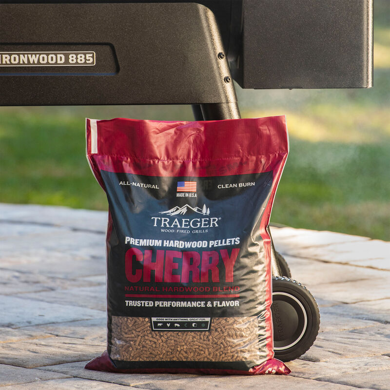Traeger Cherry Hardwood Pellets - 20 lb Bag, , hires