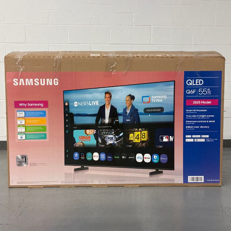 Samsung - 55" Class Q6F QLED 4K UHD Smart Tizen TV (Open Box Excellent Condition), , hires