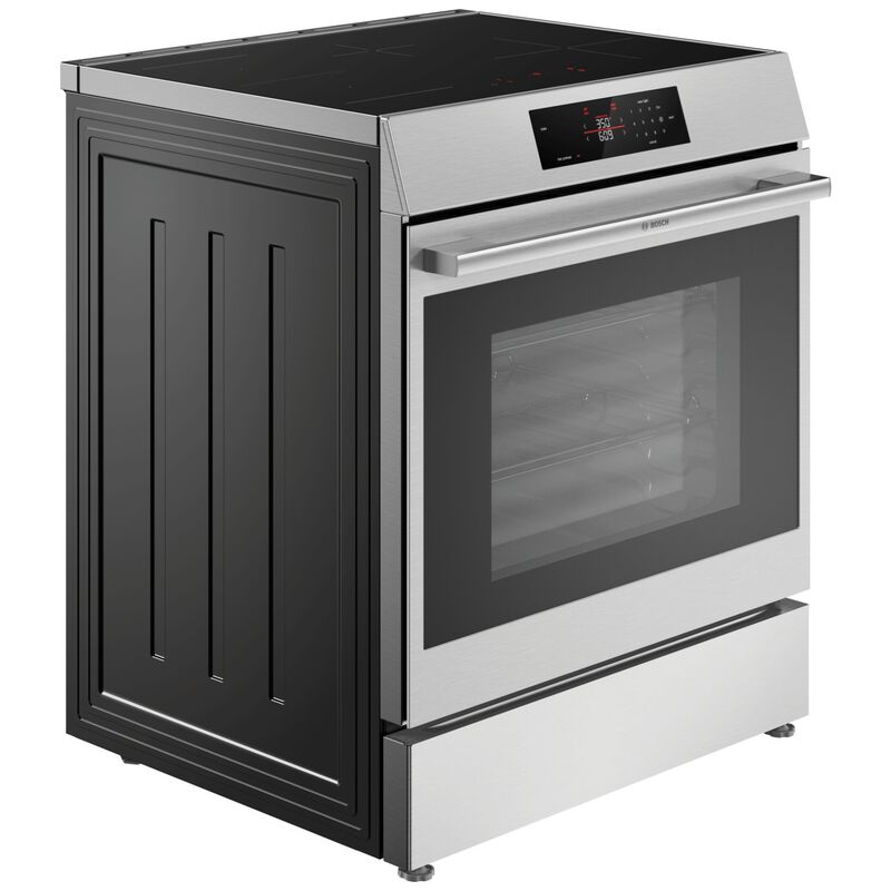 Bosch 500 Series 30 in. 5.8 cu. ft. Air-Fry Standard Convection Slide-In Electric Range with 4 Induction Burners - Stainless Steel, , hires