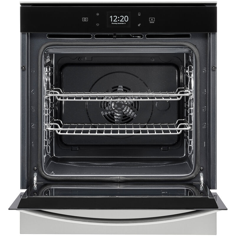 Whirlpool 24 in. 2.9 cu. ft. Smart Electric Single Wall Oven with True European Convection - Fingerprint Resistant Stainless, , hires
