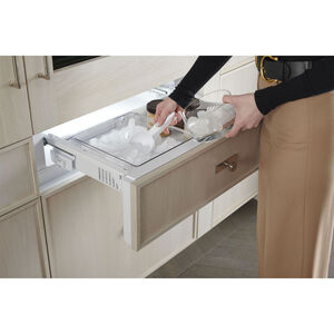 Monogram 30 in. 14.6 cu. ft. Built-In Counter Depth Bottom Freezer Refrigerator with Ice Maker - Custom Panel Ready, , hires